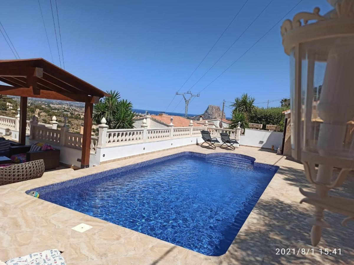 Villa Med Panoramautsikt Med Privat Pool I Calpe, Costa Blanca, Spanien Buitenkant foto